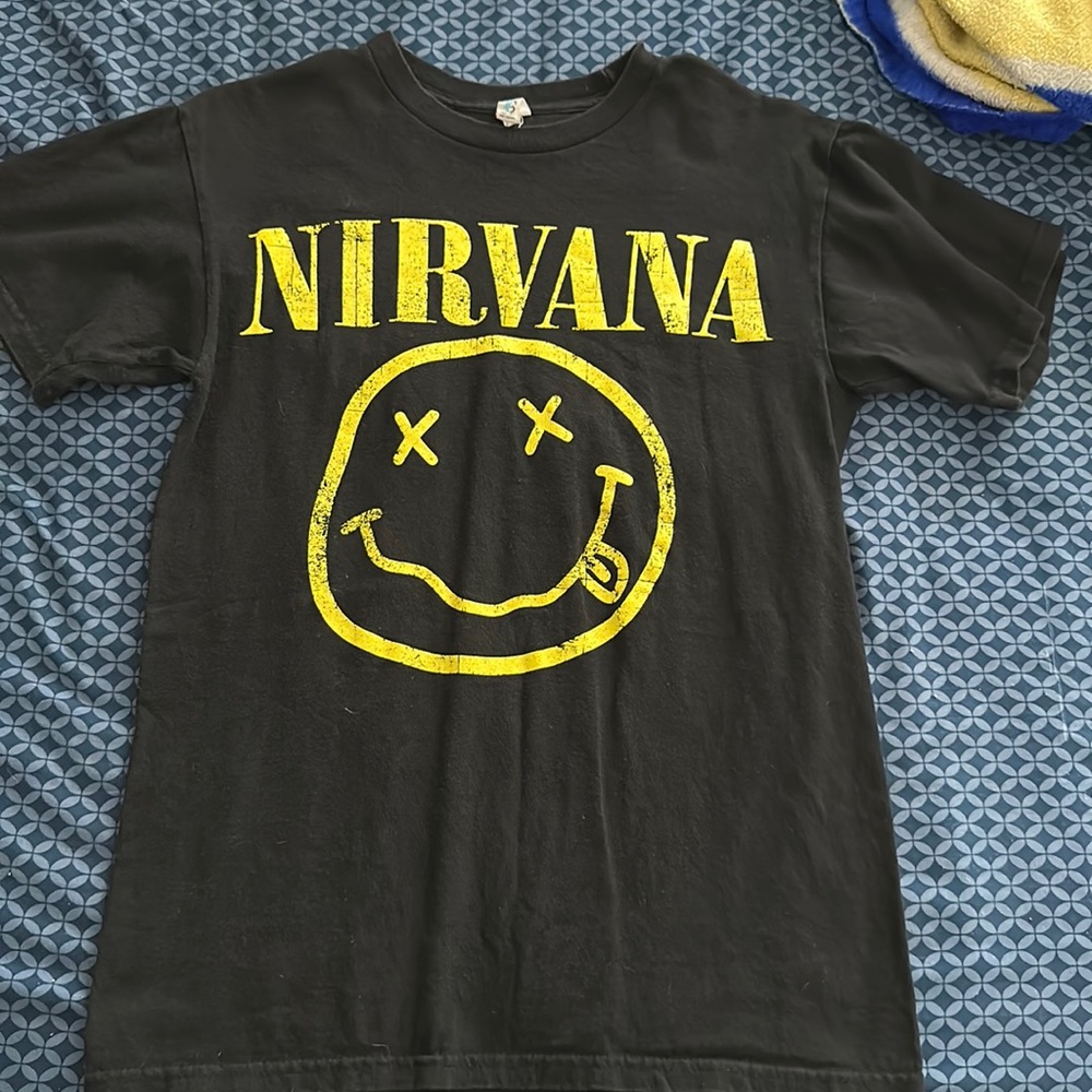 Nirvana black tee shirt didn't wear as much